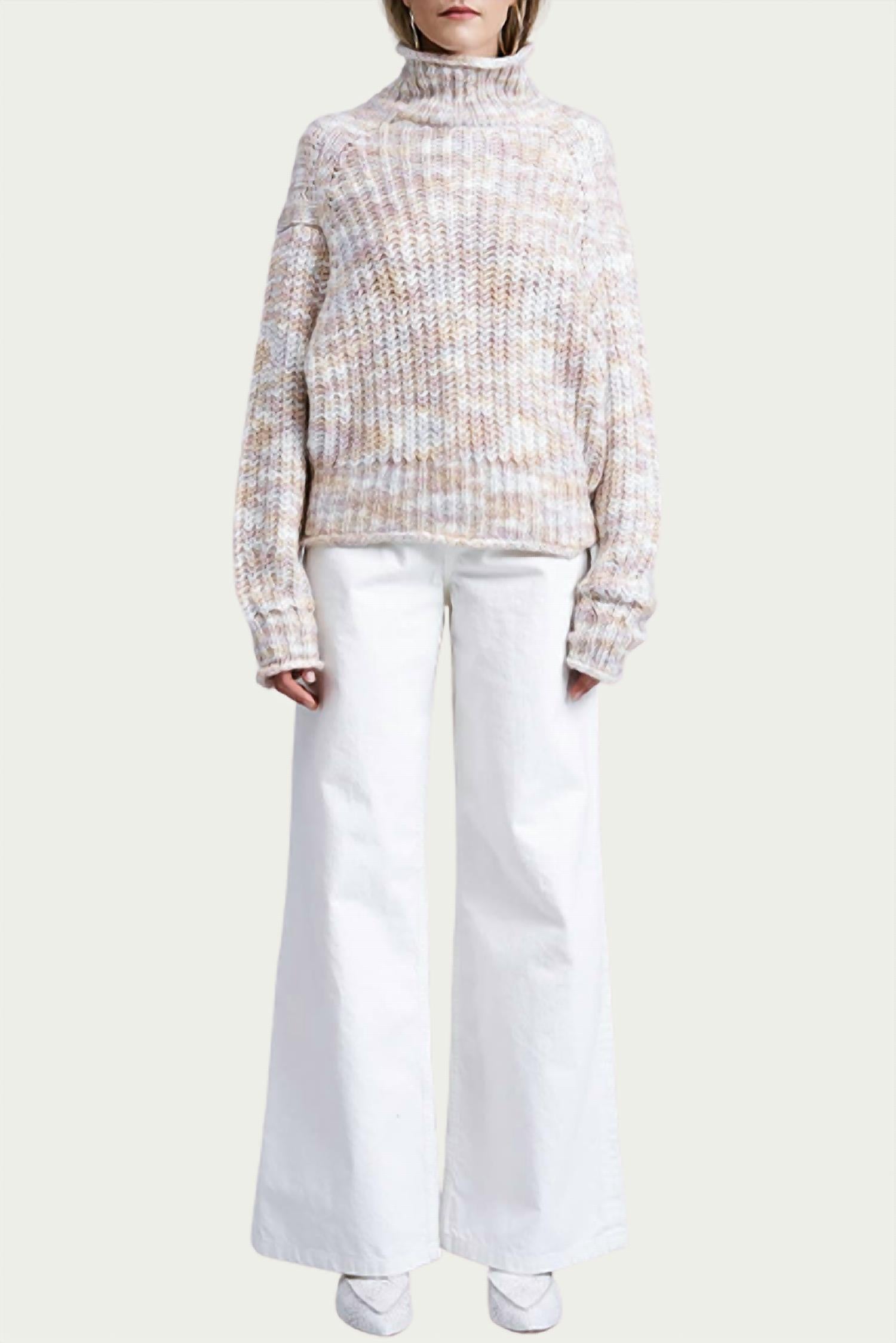 

Roade Rolled Neck Knit Свитер Многоцветный FLAT WHITE, цвет multi