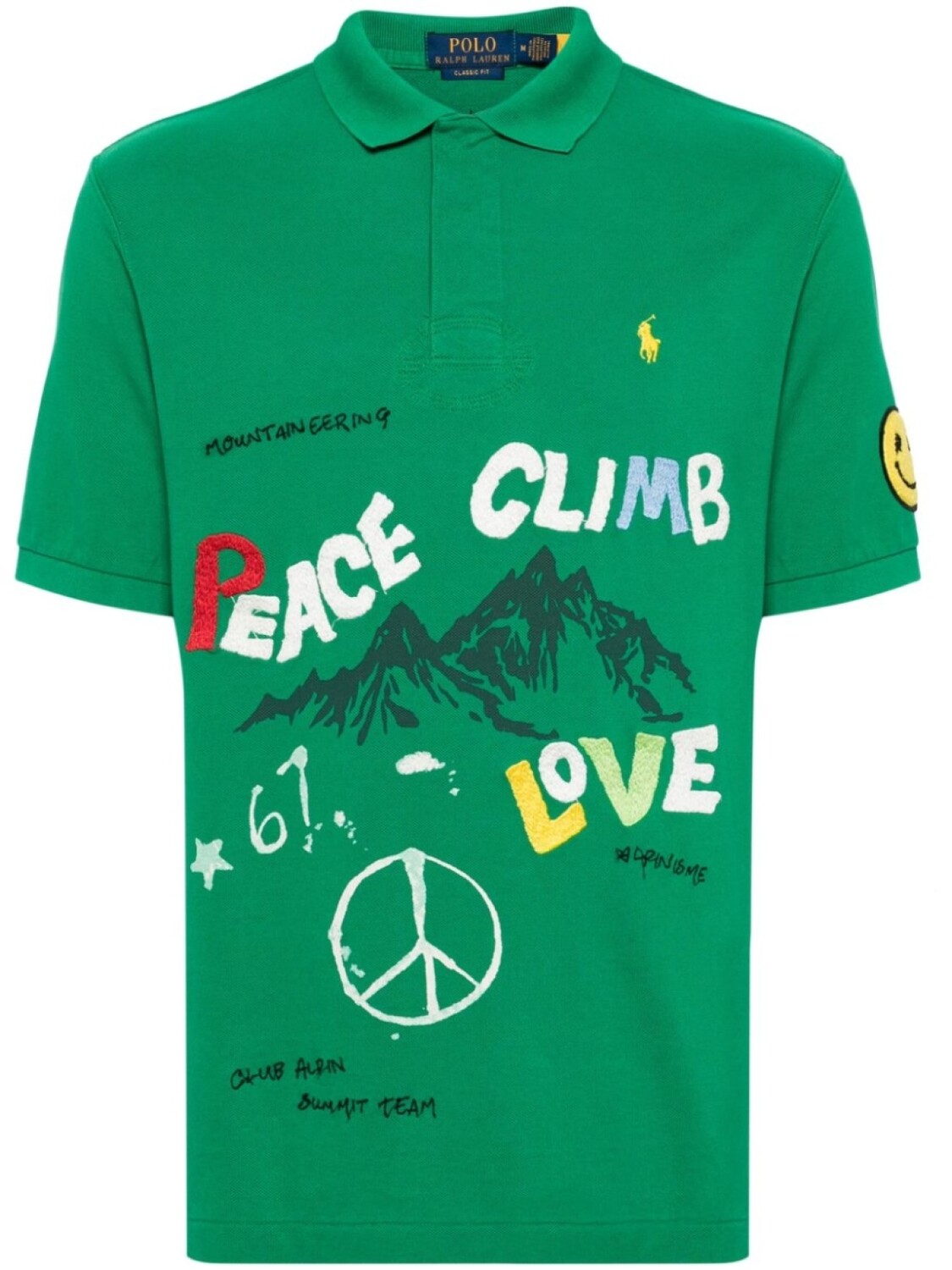 

Polo Ralph Lauren рубашка поло Peace Climb Love, зеленый