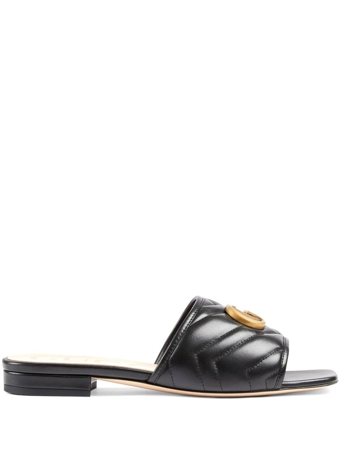 

Gucci шлепанцы GG Marmont, черный
