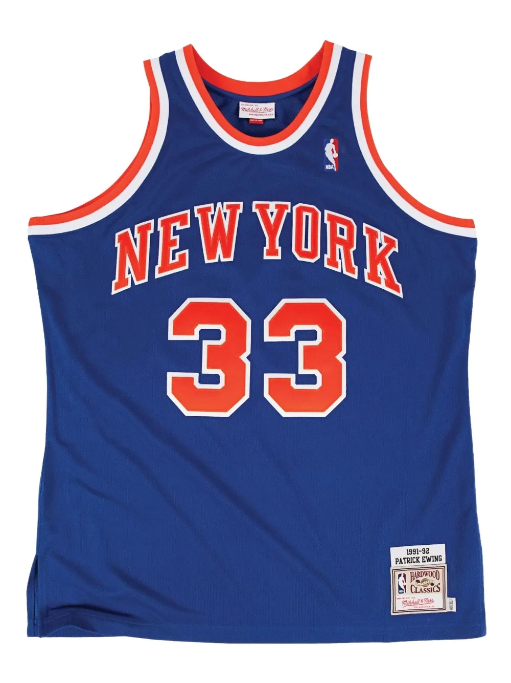 

Аутентичный дорожный жилет «NBA NY Knicks 91 Patrick Ewing» Mitchell & Ness, красный