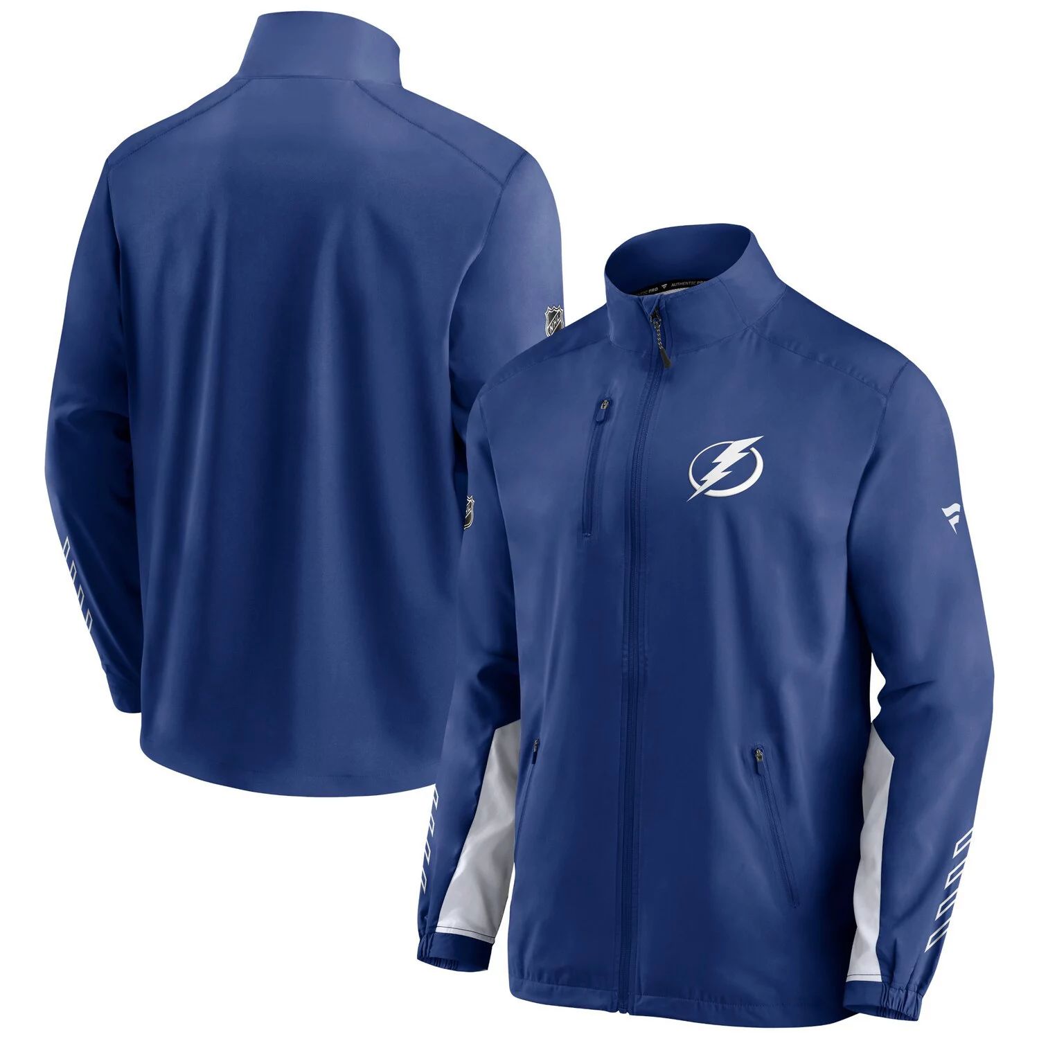 

Мужская фирменная синяя куртка с молнией во всю длину Tampa Bay Lightning Authentic Pro Locker Room Rinkside Fanatics, Синий, Мужская фирменная синяя куртка с молнией во всю длину Tampa Bay Lightning Authentic Pro Locker Room Rinkside Fanatics