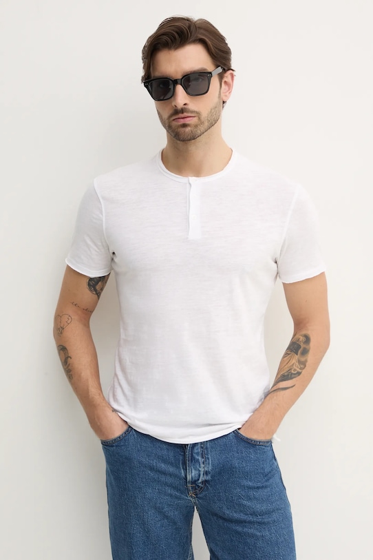 

Хлопковая футболка Sisley, белый