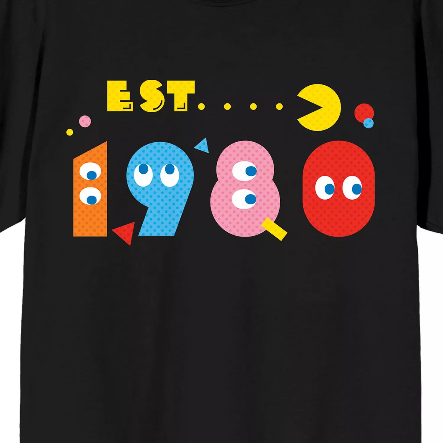 

Мужская футболка Pacman Classic 1980 года Licensed Character