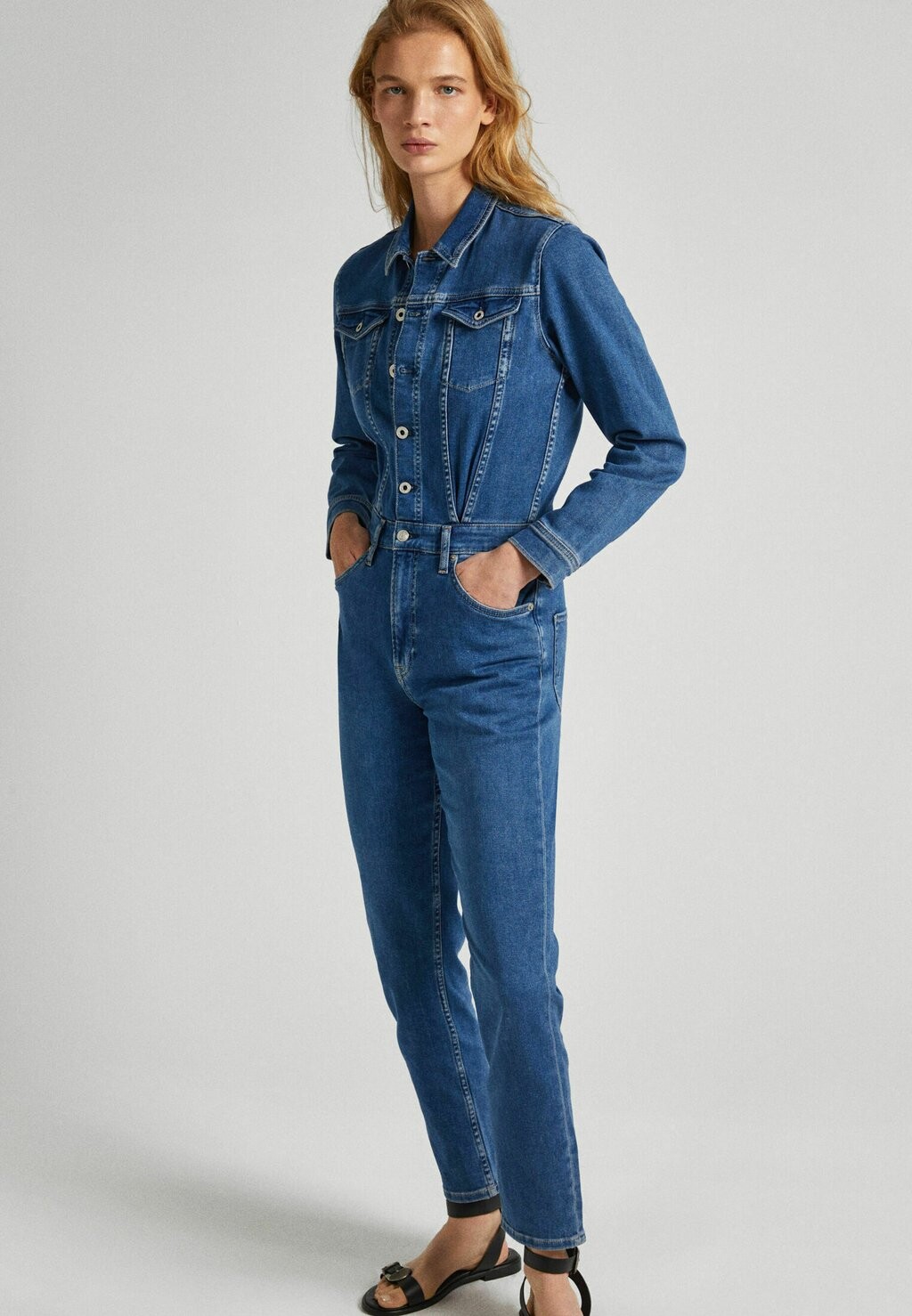 

Комбинезон JESSICA Pepe Jeans, цвет denim