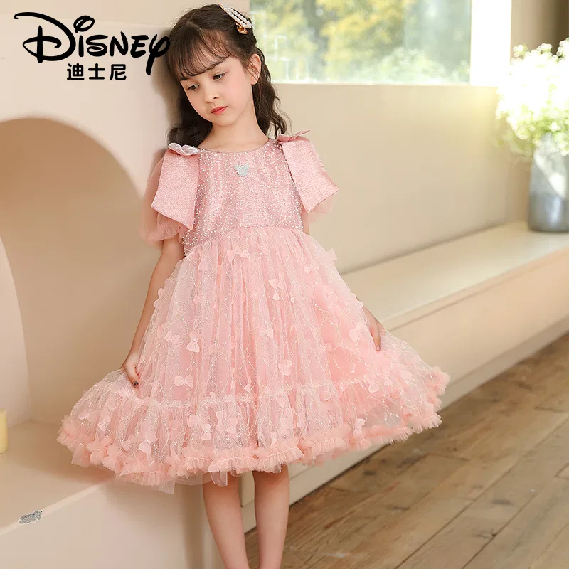 Платье детское crew neck thin mid length Disney, Pink — фото 4
