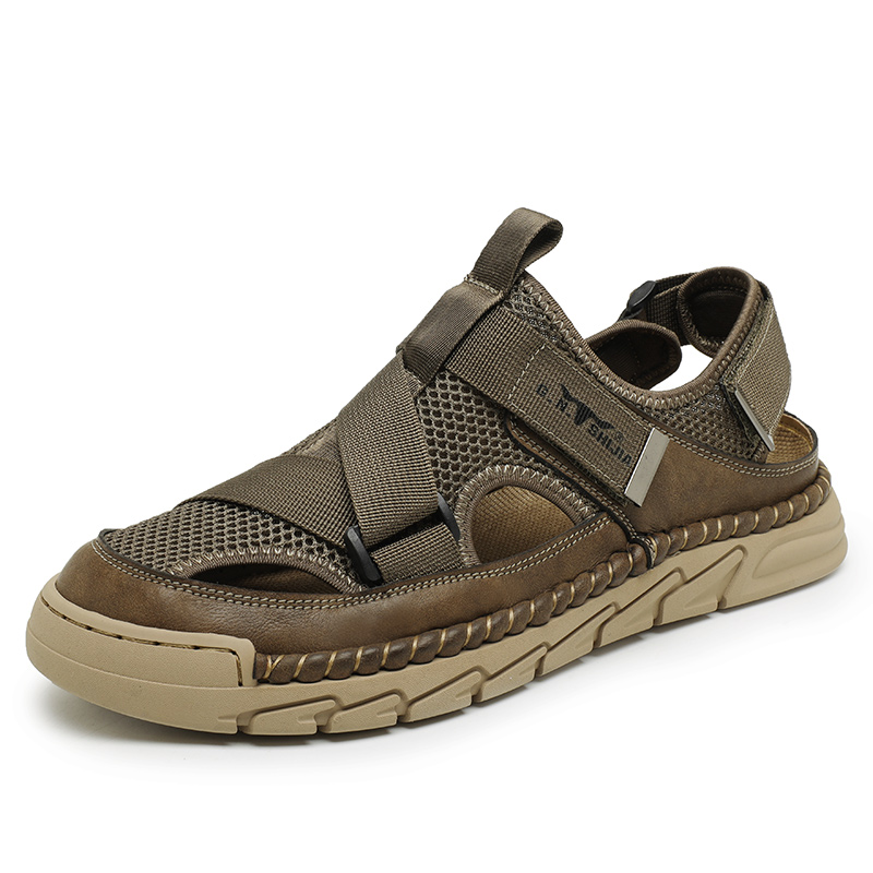 G.N.SHIJIA Мужские пляжные сандалии цвета хаки, цвет Khaki — фото 2