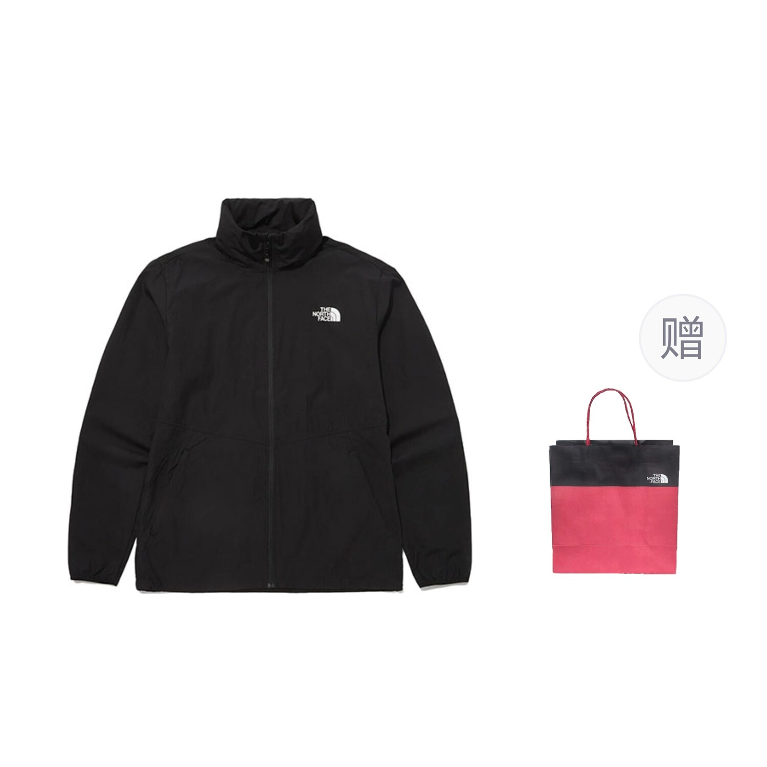 

Куртка мужская черный подарочная сумка The North Face