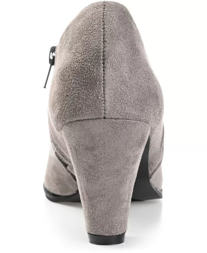 Женские полусапоги Sanzi с боковой молнией Shooties Journee Collection, серый — фото 3