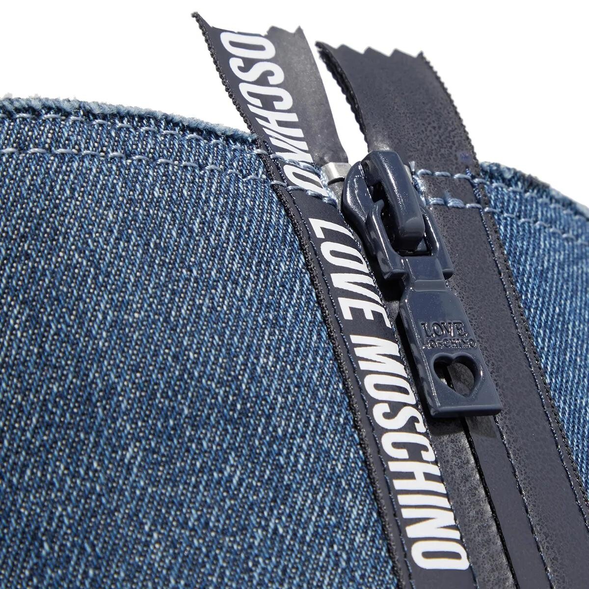 Кроссовки race love donna azzurro Love Moschino, синий — фото 4