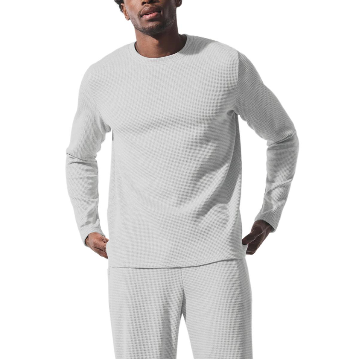 

Футболка Elevate Waffle Long мужская Alo Yoga, серый/серый