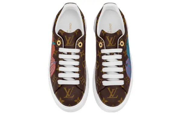 Кроссовки x yk academy time out sneakers 'brown monogram with icons' Louis Vuitton, коричневый — фото 3