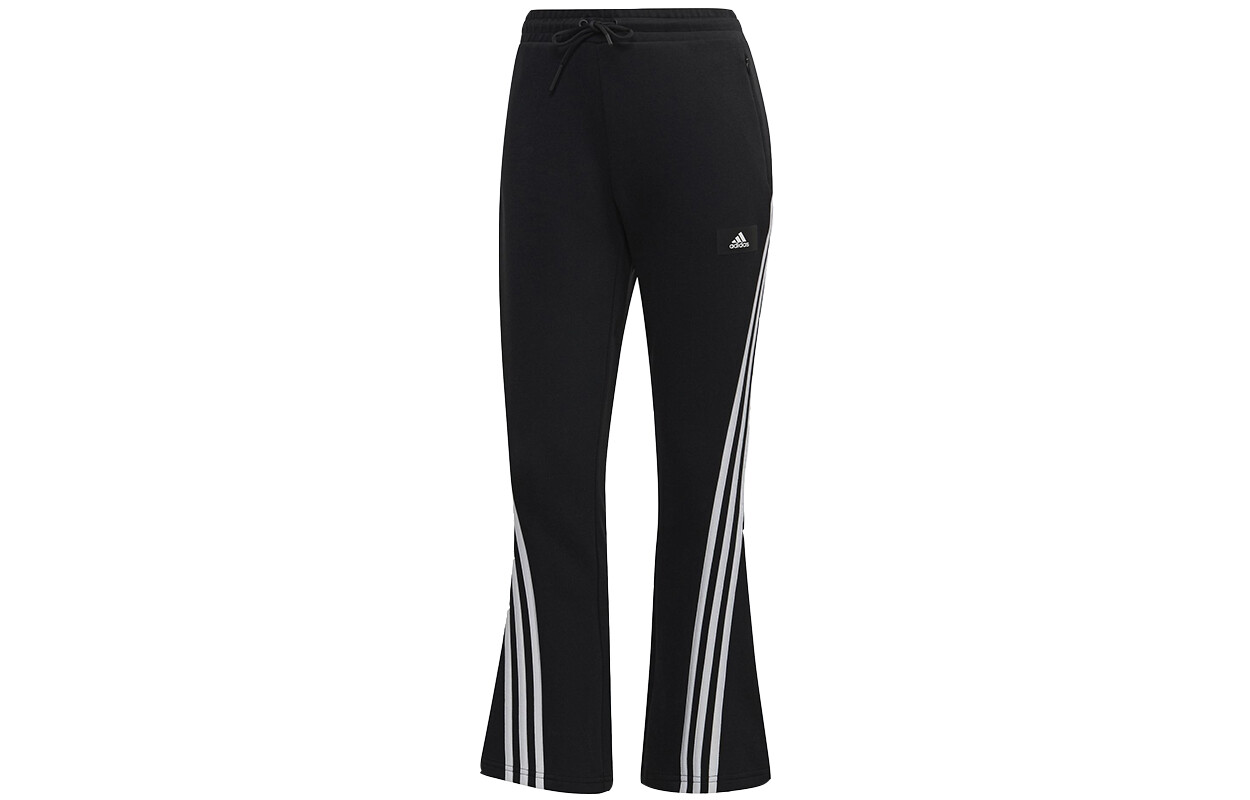 

Трикотажные спортивные штаны женские черные Adidas