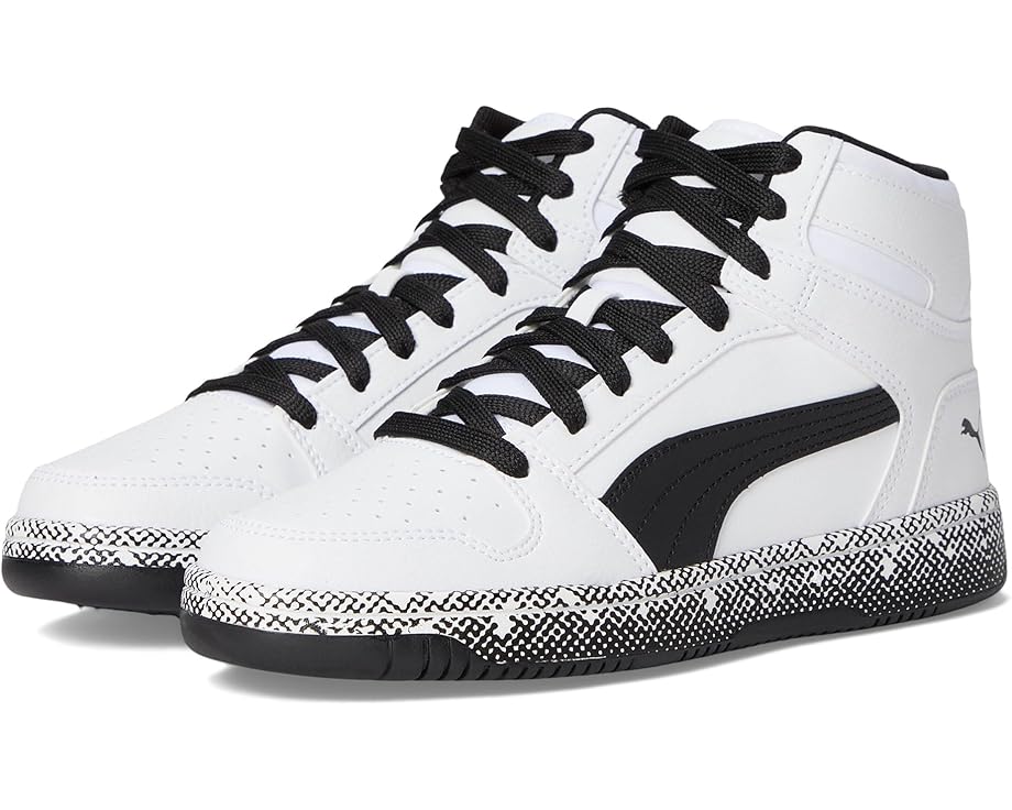 

Кроссовки PUMA Kids Rebound Layup Mid, цвет Puma White-puma Black