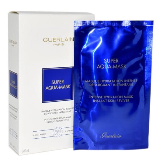 

Маска для интенсивного увлажнения, 6X увлажняющих тканевых масок Dior, Guerlain Super Aqua