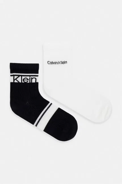 Носки женские хлопковые 2 шт Calvin Klein, черный