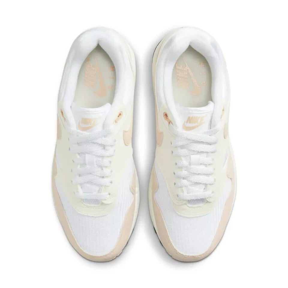 Кроссовки Nike Air Max 1 DZ2628-101 Женские US 11 Бледно-бежевые Повседневная обувь DWA14 — фото 4