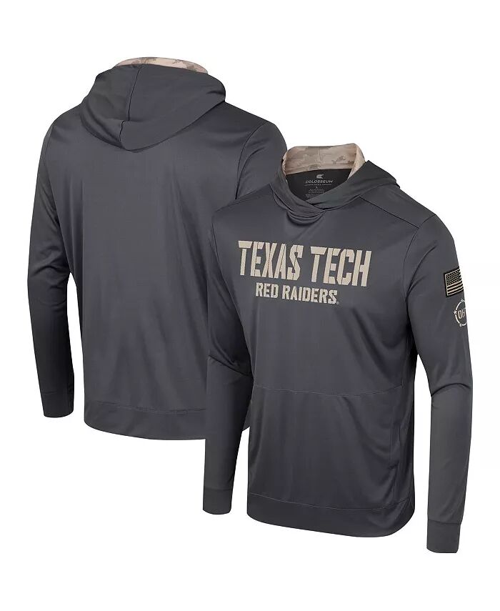 

Мужская футболка с капюшоном с длинным рукавом Texas Tech Red Raiders OHT Military Appreciation Colosseum