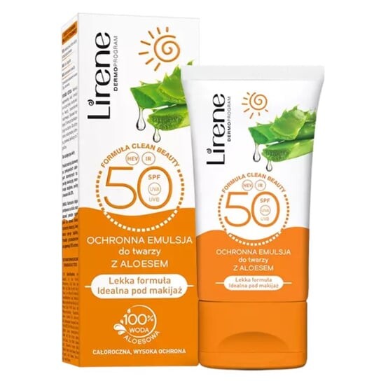 

Защитная эмульсия для лица с алоэ SPF50, 50 мл Lirene Sun