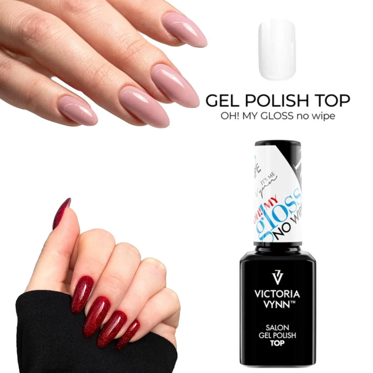 Верхнее покрытие для гель-лака Victoria Vynn Top OH! My Gloss No Wipe UV LED 15 мл Victoria Vynn — фото 4