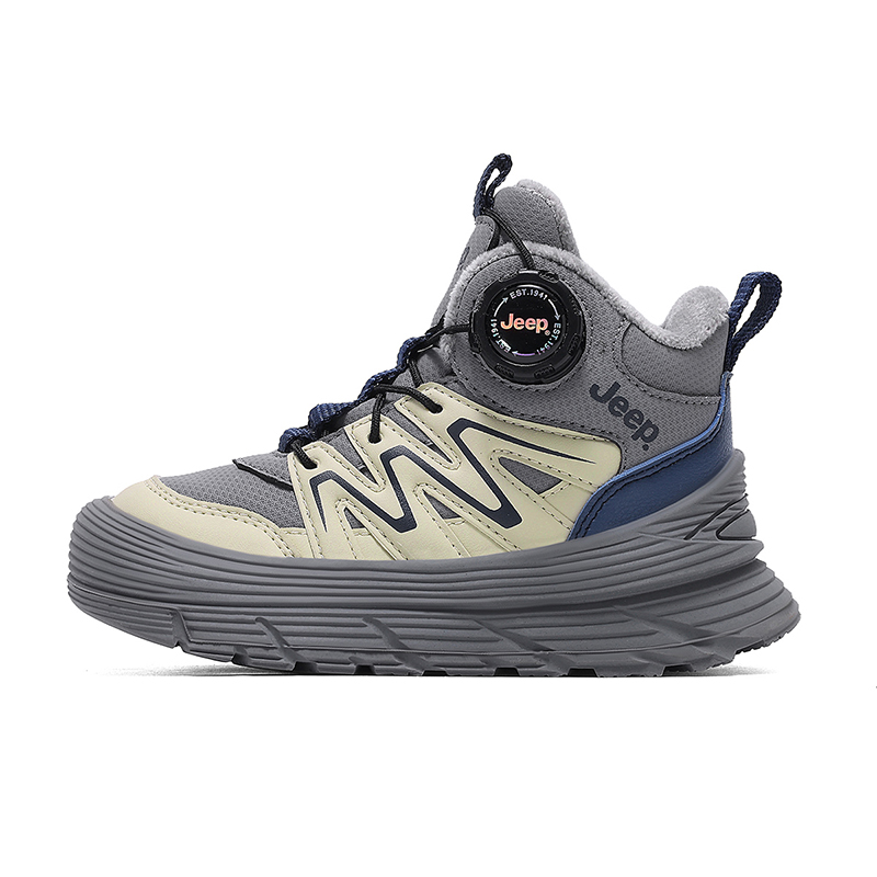 

Детские хлопковые кроссовки Kids' Jeep, бежевый серый[fleece-lined-warm and insulated]