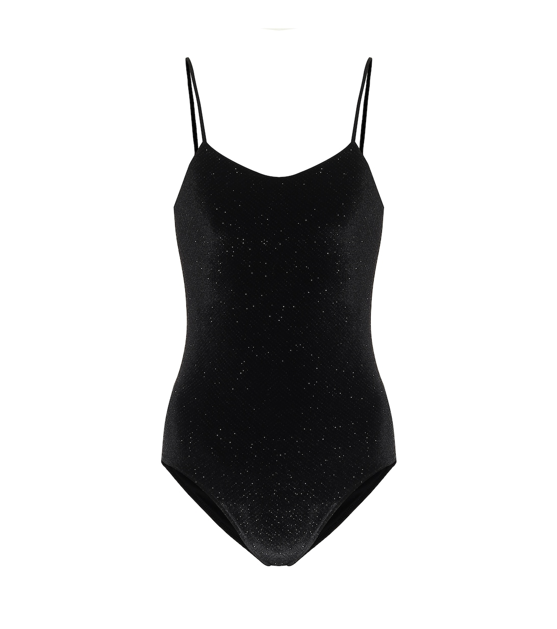 

Боди из блестящего бархата Alexandre Vauthier, черный