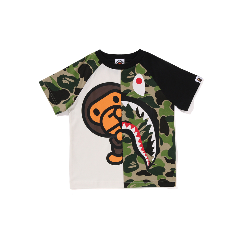 

Футболка для детей Crew Neck Moderate A BATHING APE, зеленый grx