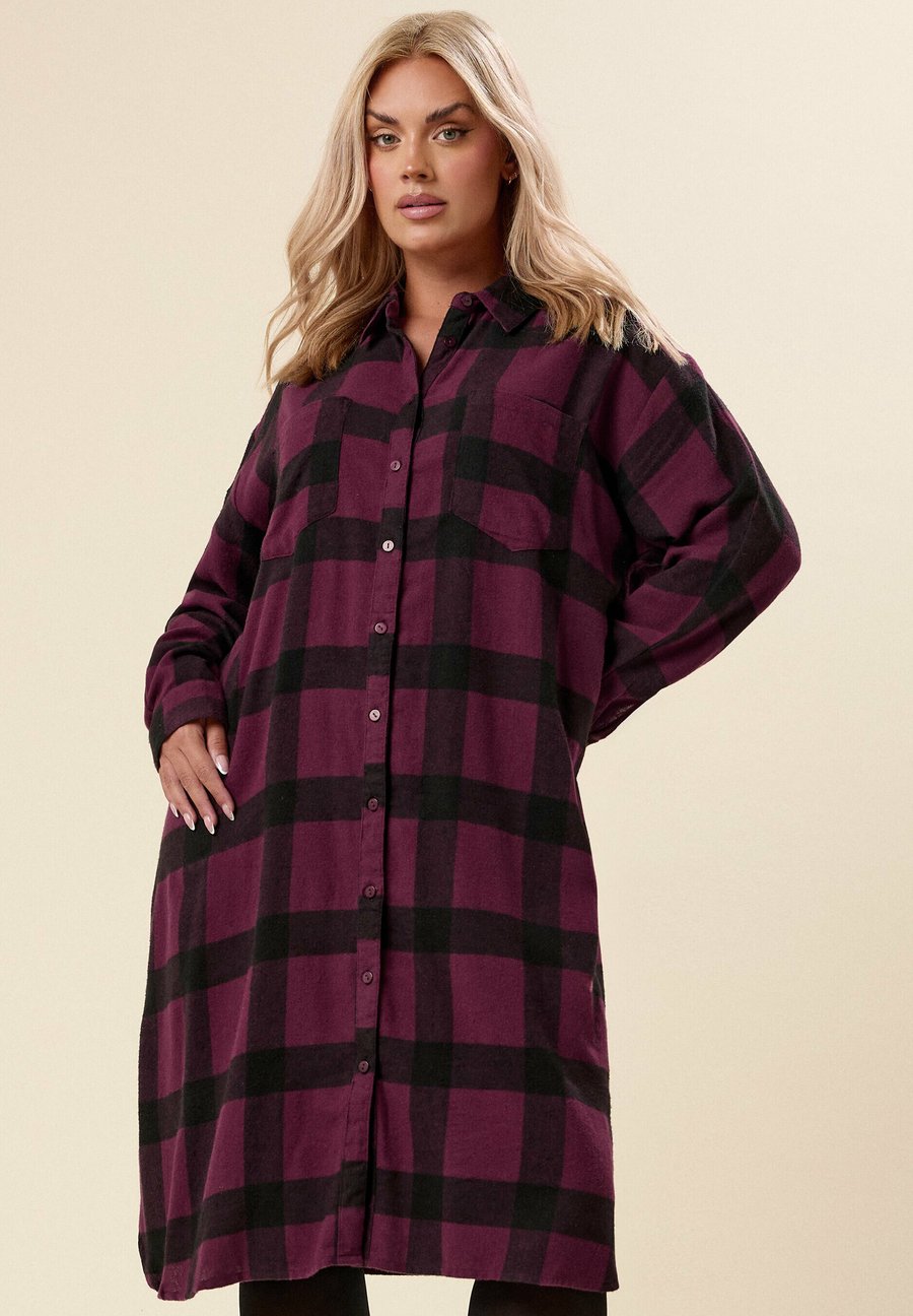 

Платье Yours Clothing CHECKED , Burgundy/Bordeaux