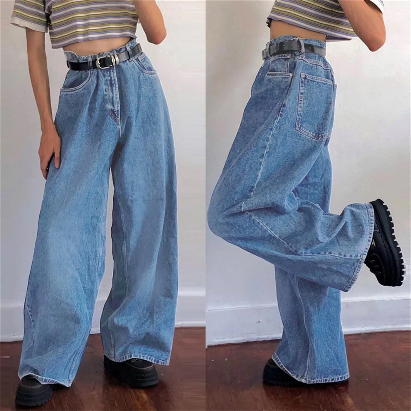 GPCHAN Женские мешковатые джинсы Vintage Oversized — фото 3
