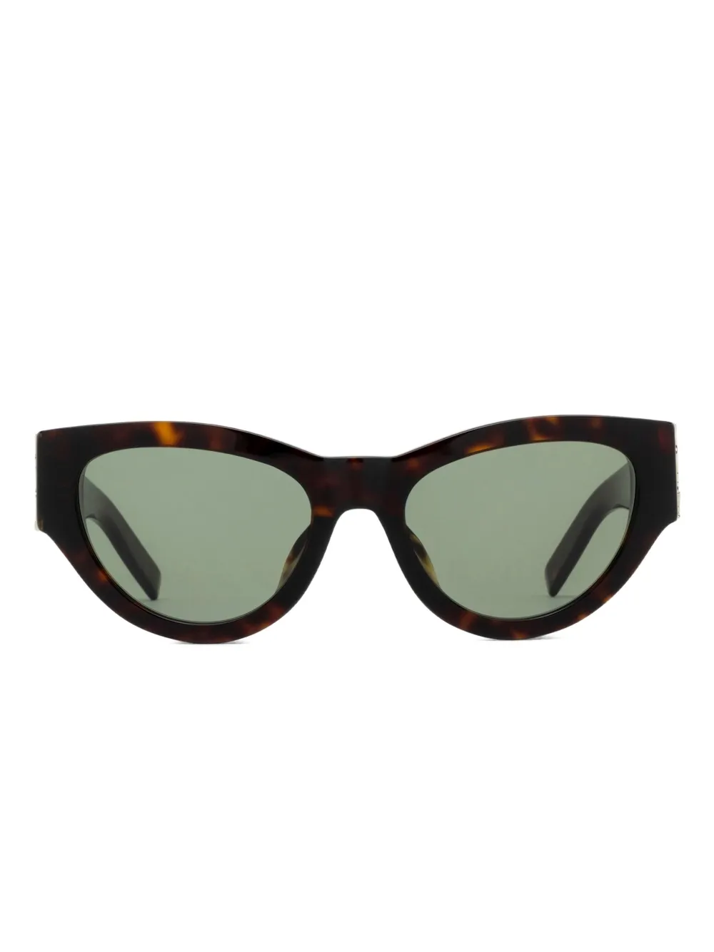 

Солнцезащитные очки SL M94 с логотипом в черепаховой оправе Saint Laurent Eyewear, коричневый