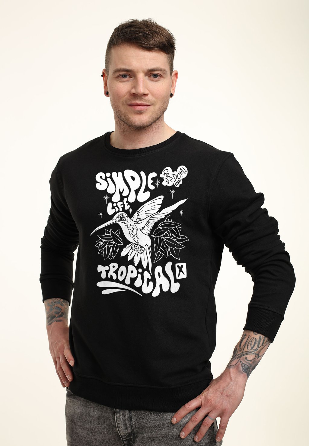 

Толстовка MATT KEELING SIMPLE LIFE TROPICAL Henry Tiger, черный