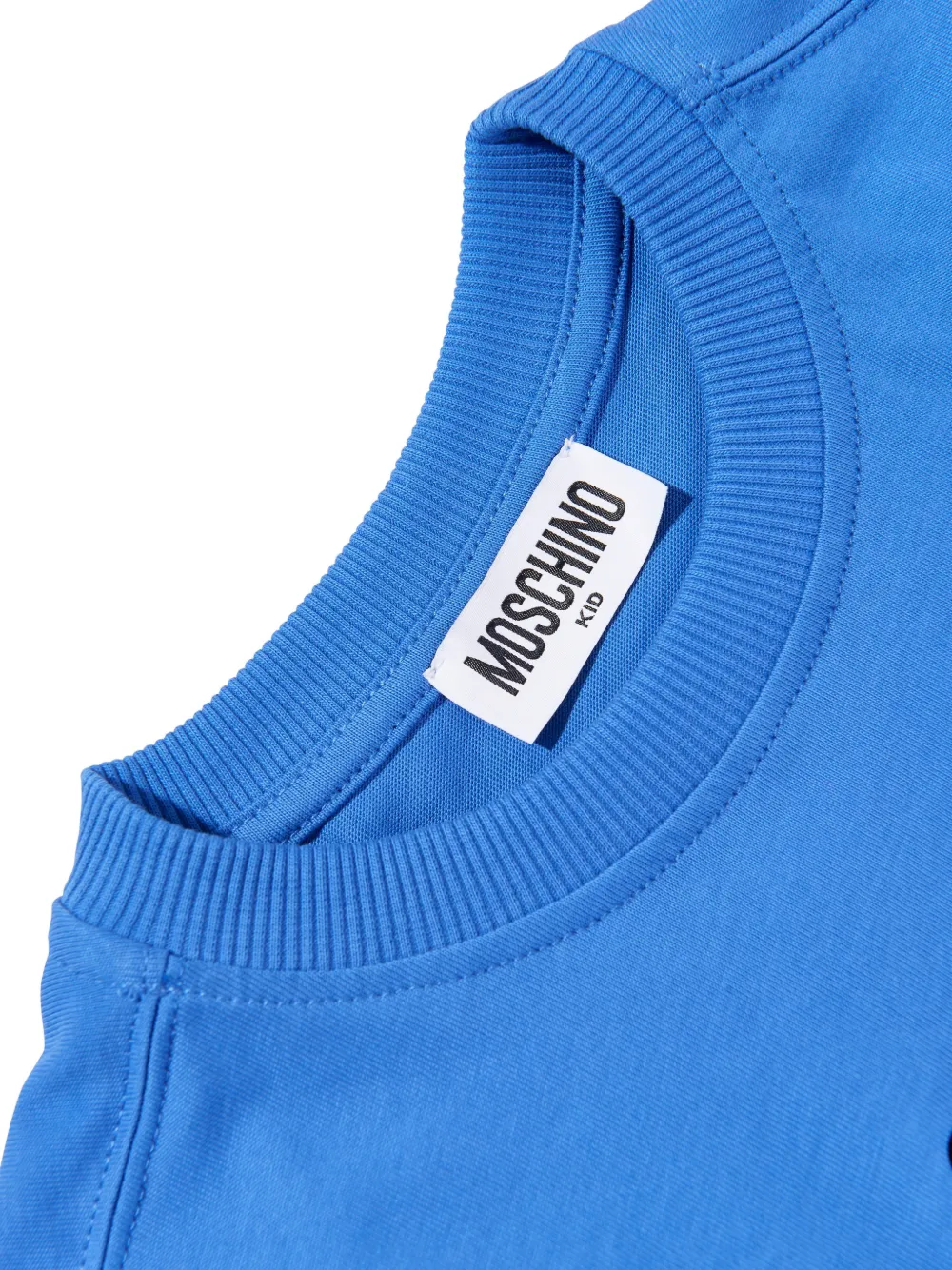Футболка с принтом "Тедди" Moschino Kids, синий — фото 4