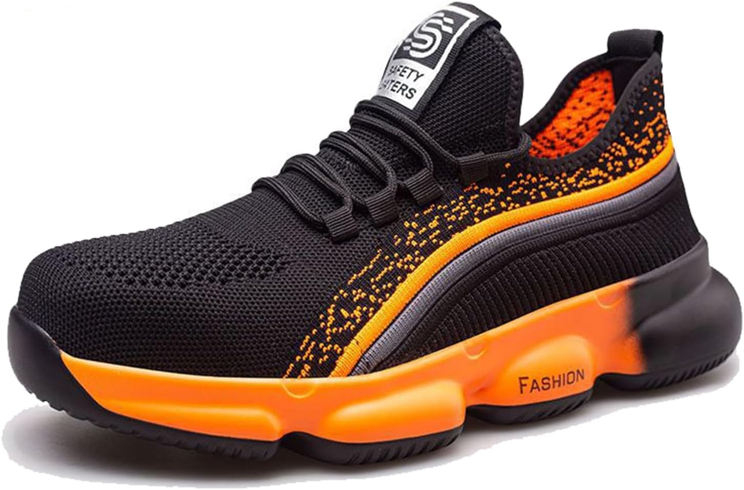 

Мужские ботинки WCXTY с стальным носком, удобные защитные ботинки для мужчин, легкие дышащие промышленные и строительные ботинки для мужчин, неразрушимые, проколоустойчивые, черный