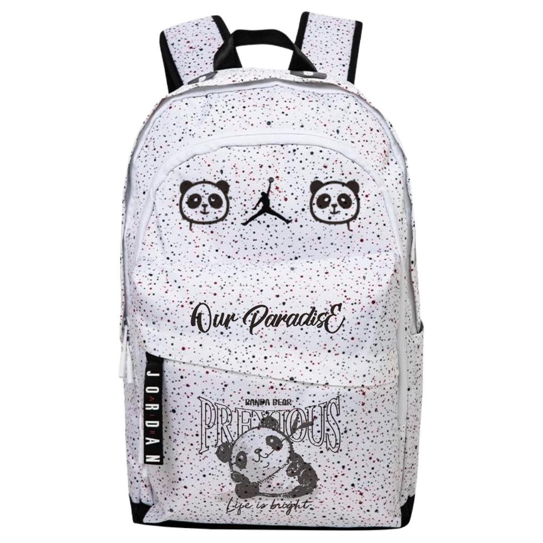 

Jordan Полиэстеровый рюкзак унисекс белый, Panda