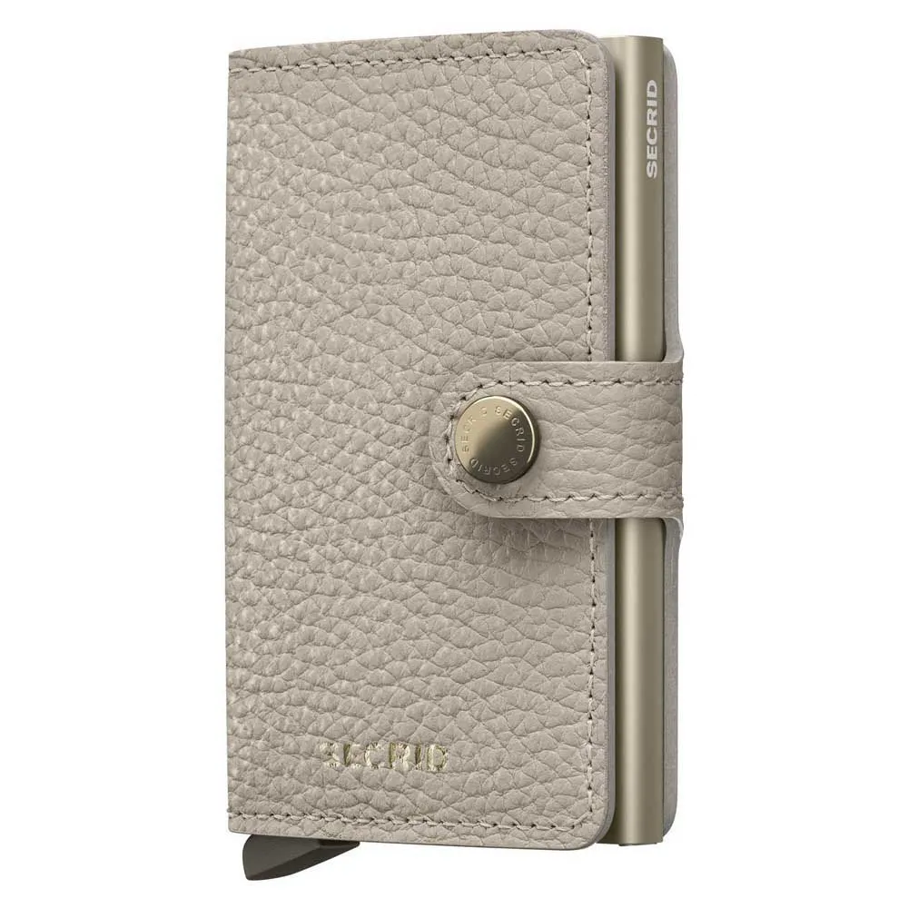 

Кошелек Secrid Miniwallet Pebble leather, бежевый