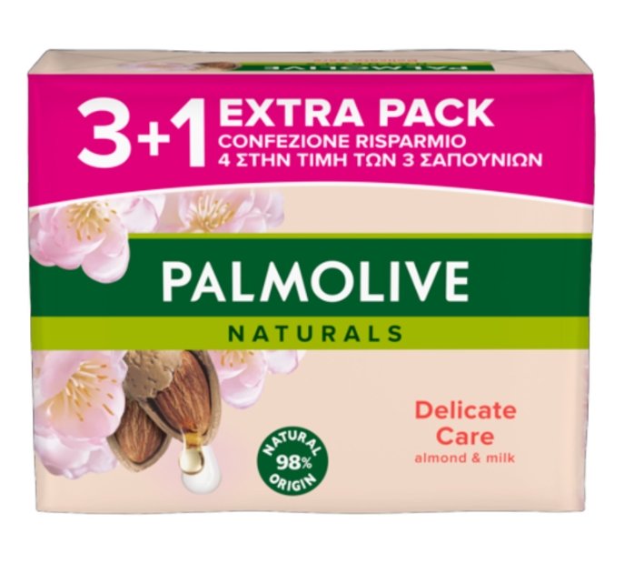 

Palmolive, мыло «Миндаль и молоко», 4 x 90 г