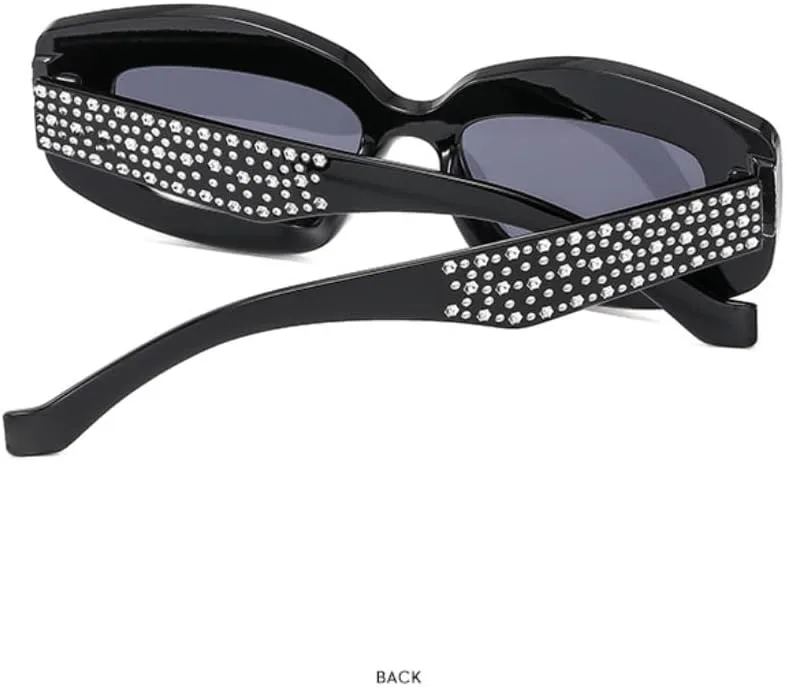 

Роскошные женские солнцезащитные очки с мелкими стразами, модные очки «кошачий глаз», мужские уличные дорожные очки с защитой от УФ-излучения UV400 TVTBBVV, Tea Tea