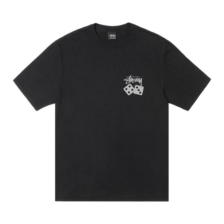 

Футболка Stussy Dice Tee Pigment Dyed 'Black', черный