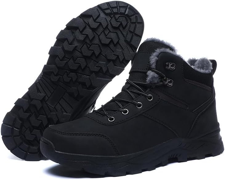 

Мужские туристические ботинки Qacksv, зимние снежные ботинки, водонепроницаемые, с теплым мехом, противоскользящие, ботинки на щиколотке, снежная обувь, повседневные, легкие туристические ботинки для активного отдыха, удобные трекинговые ботинки...