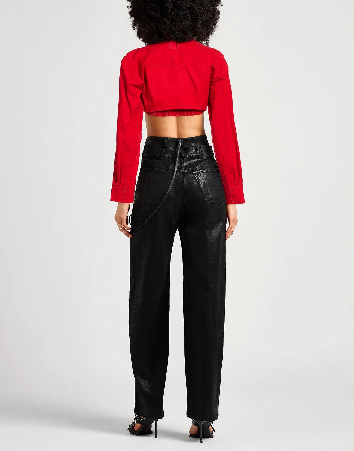 Рубашка красная Jacquemus — фото 3