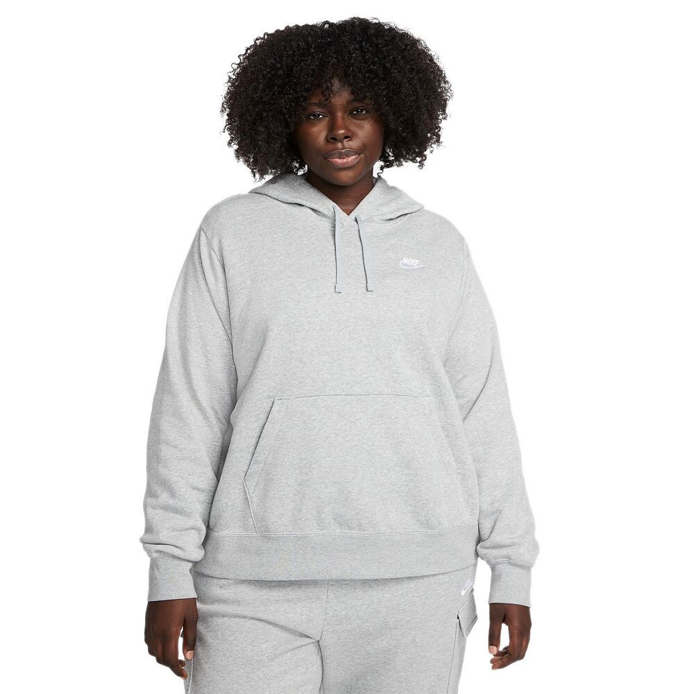 

Флисовая худи Nike Sportswear Club больших размеров, цвет Gray Heather
