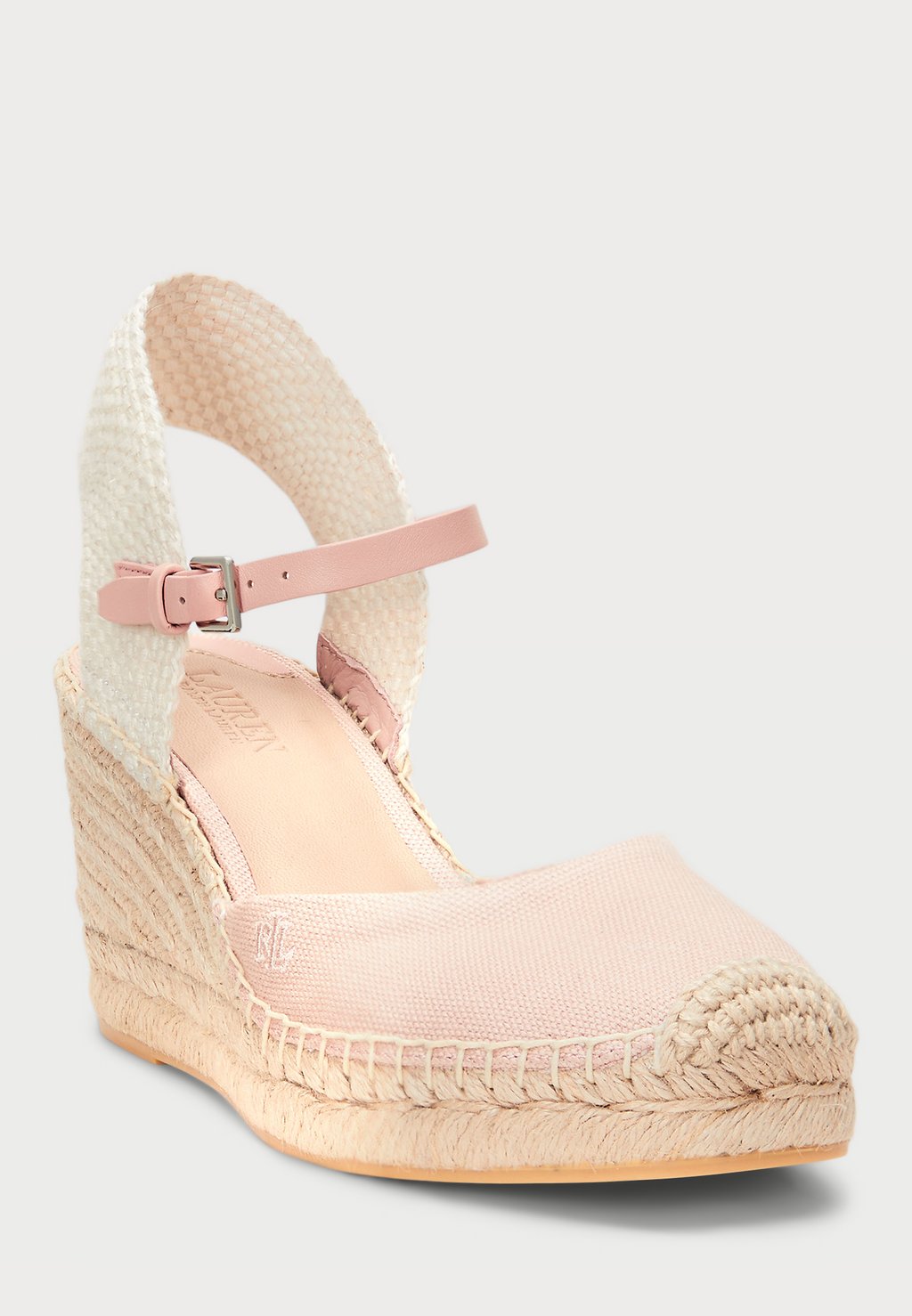 Босоножки на танкетке ROBBY CANVAS & JUTE ESPADRILLE Lauren Ralph Lauren, светло-розовый — фото 2
