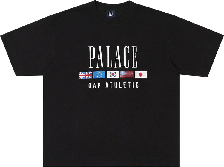 

Футболка Palace x Gap Heavy Jersey 'Black', черный