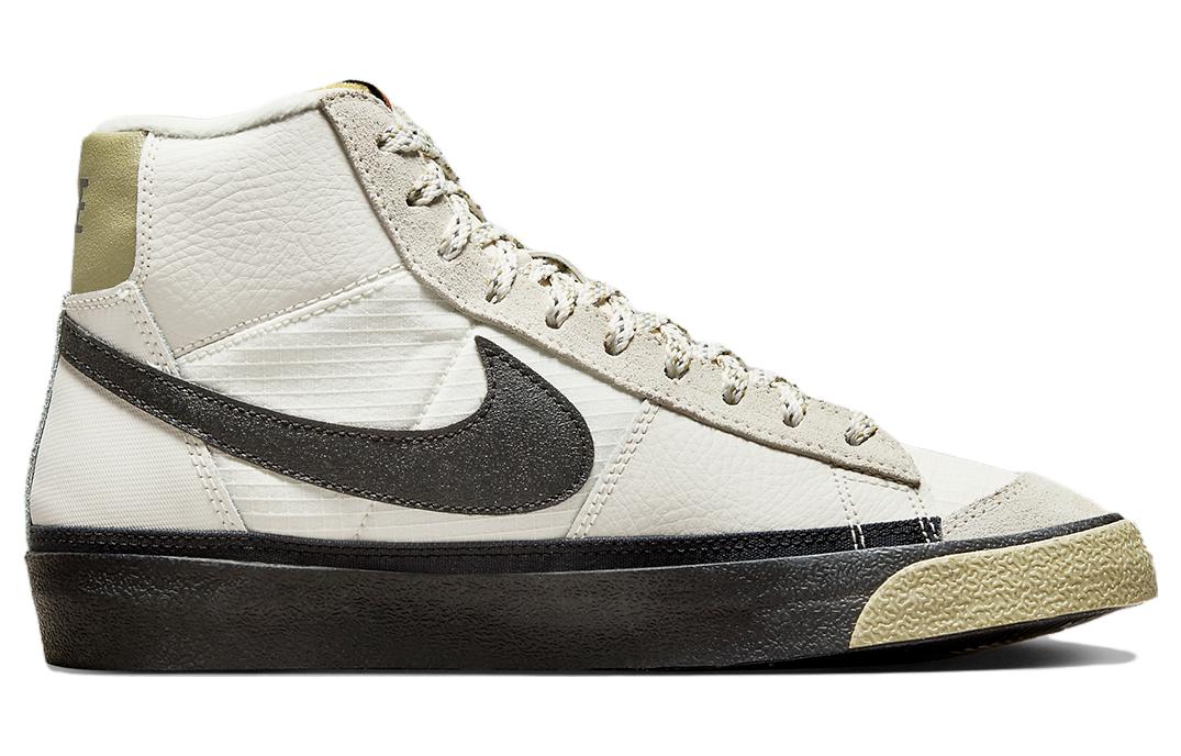Блейзер мид про клуб фантом нейтральный оливковый Nike, белый черный — фото 2