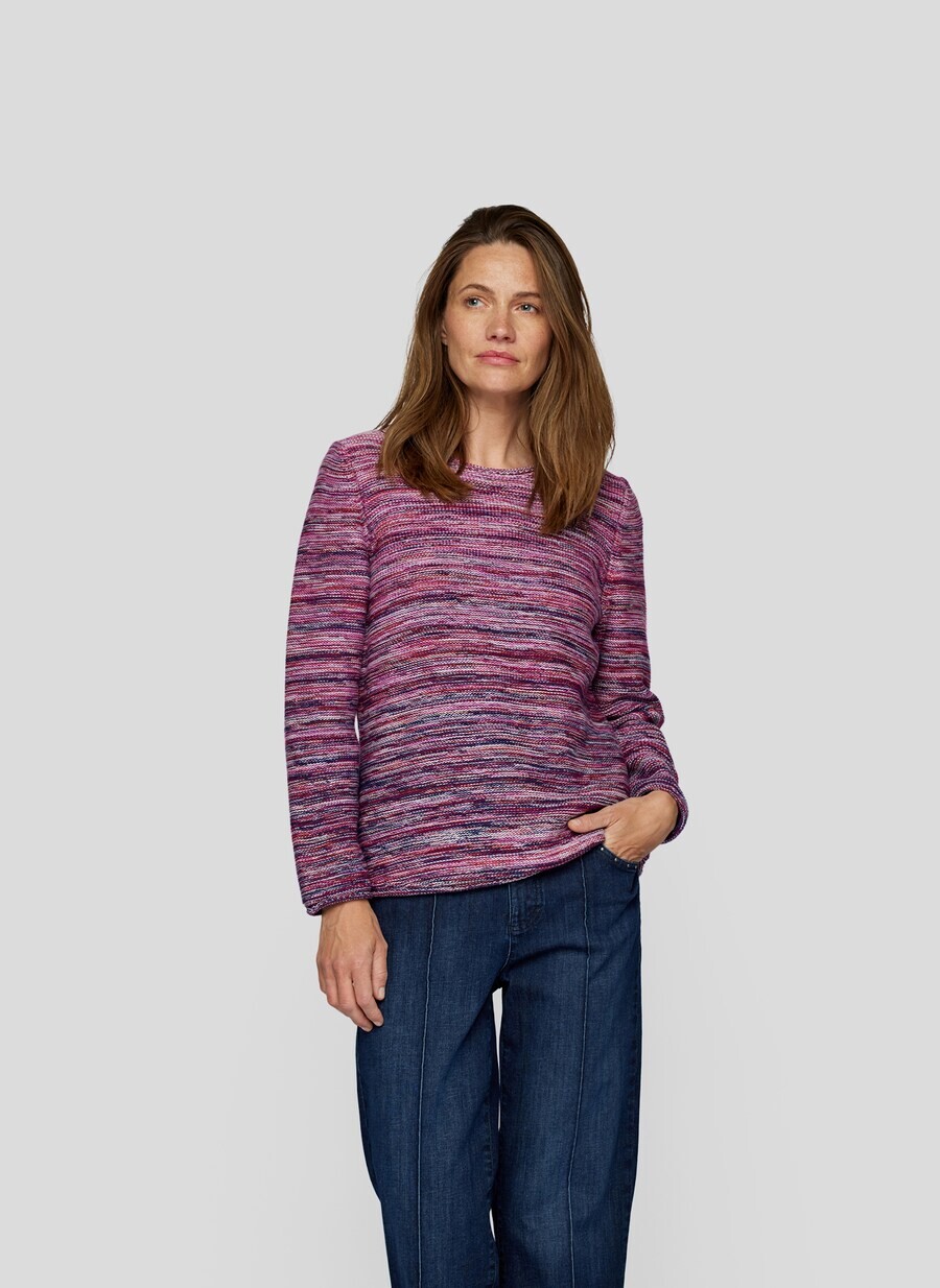 

Тонкий вязаный свитер Rabe Sweater, фиолетовый