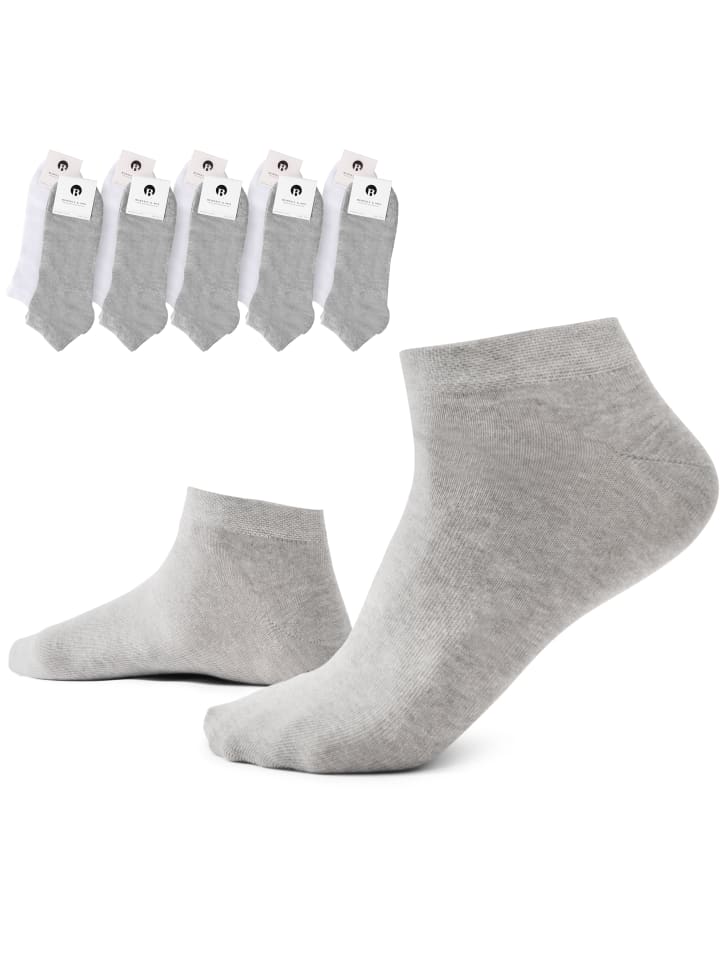 

Носки Burnell & Son, цвет 5x grau + 5x weiß