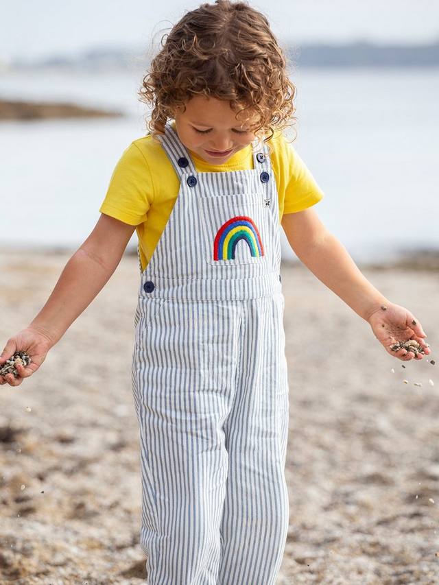 Комбинезон из органического хлопка baby hugh Frugi, синий — фото 2