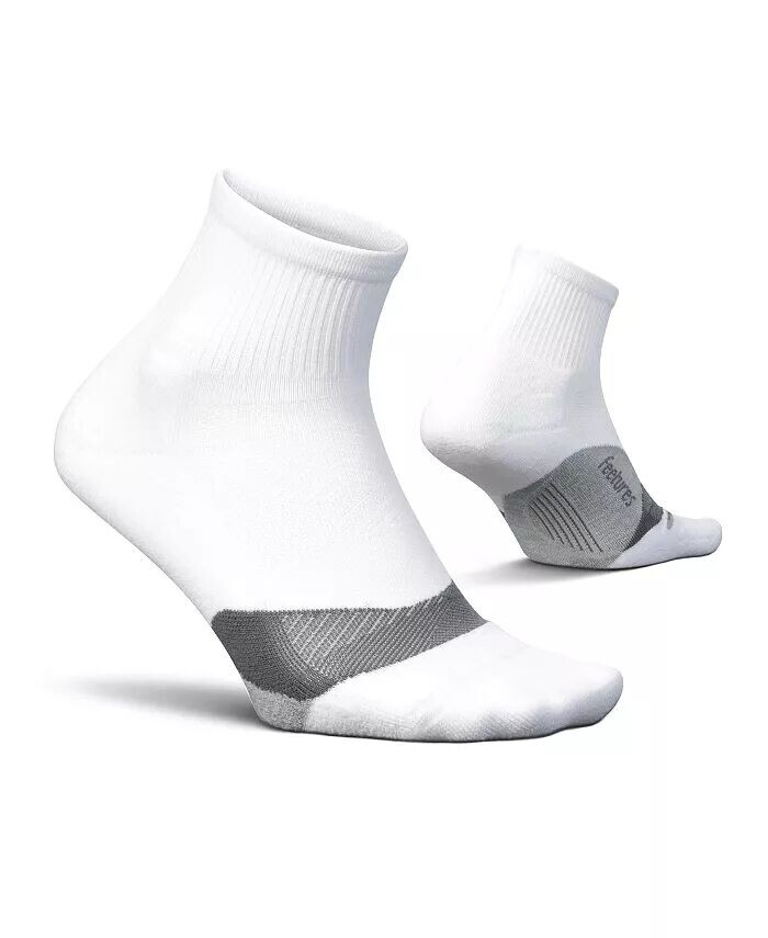 

Мужские носки Elite Light Cushion Quarter Solid — спортивные носки с целевой компрессией Feetures, белый