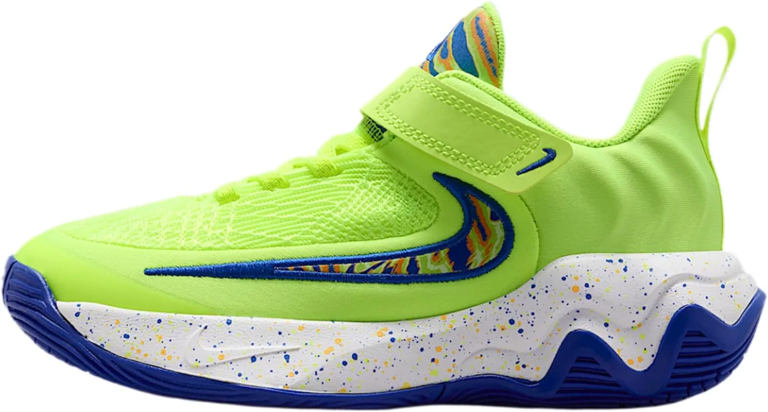 Детские кроссовки Giannis Immortality 4 SE, бренд Nike, цвет Volt Ice/Game Royal/Laser Orange/Multi-color