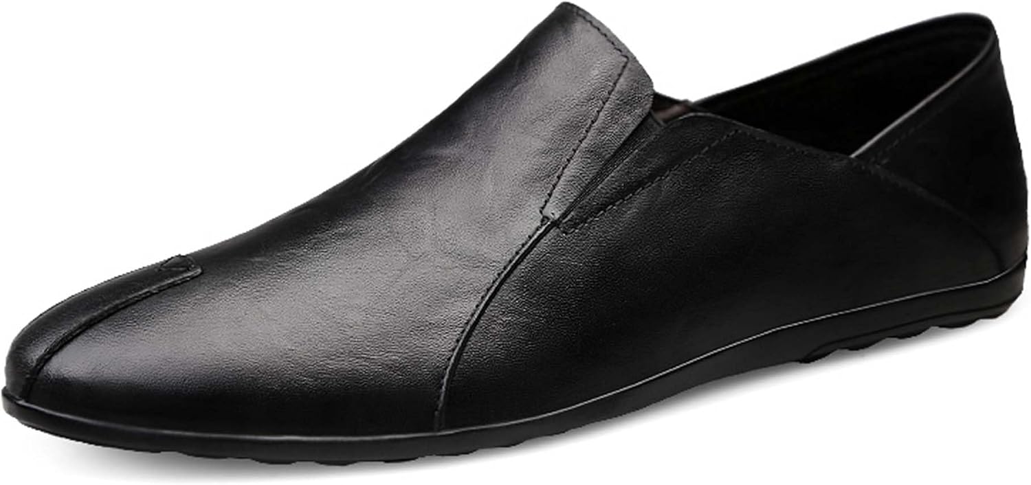 

Мужские лоферы из натуральной коровьей кожи, повседневные туфли на плоской подошве, удобные, мягкие и модные, подходят для всех сезонов, для ежедневных поездок, вождения, экскурсий, свиданий и других случаев Vtiao, черный