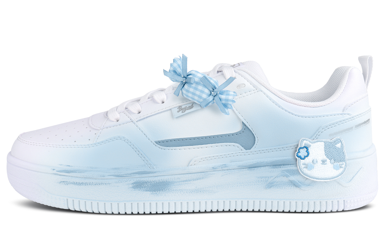 

Кроссовки для скейтбординга Air Force 1 Lightweight с низким верхом, противоскользящие, увеличивающие рост, Unisex 361°, белый синий